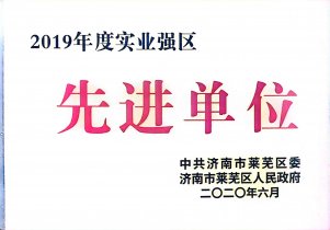 19年度实业强区先进单位